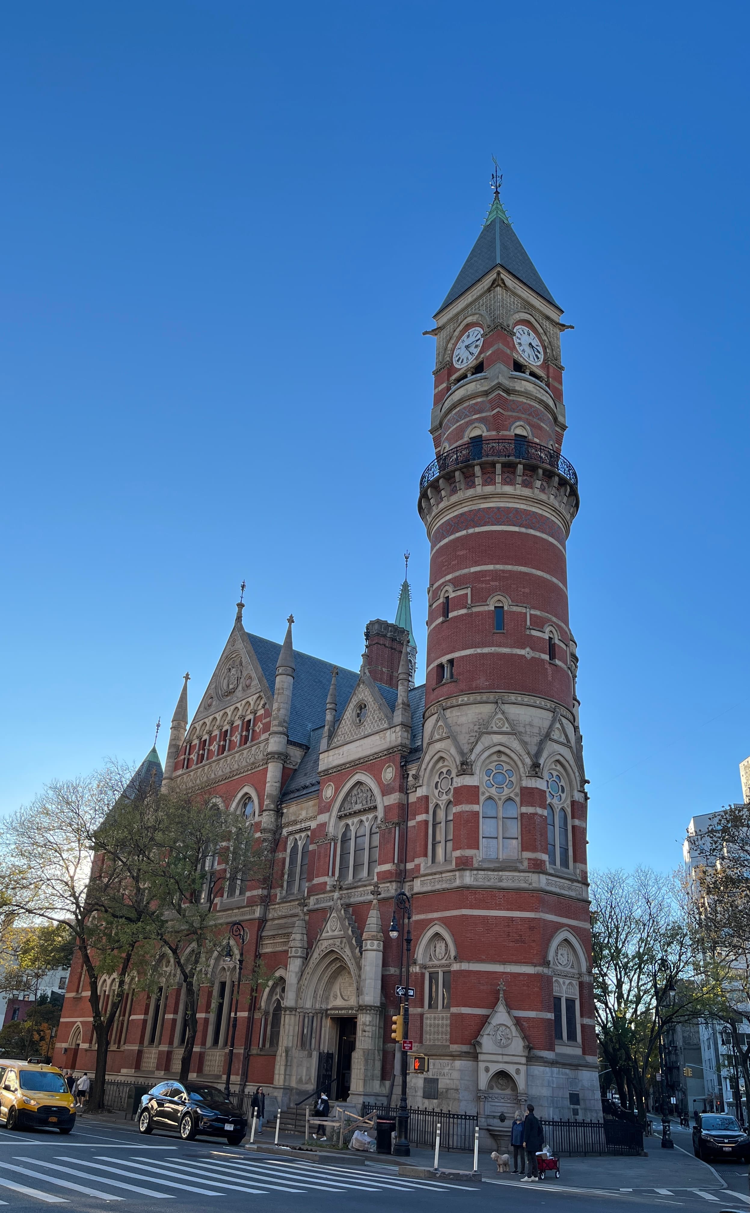 The Jefferson Market Library on Sixth Avenue at West 10th Street