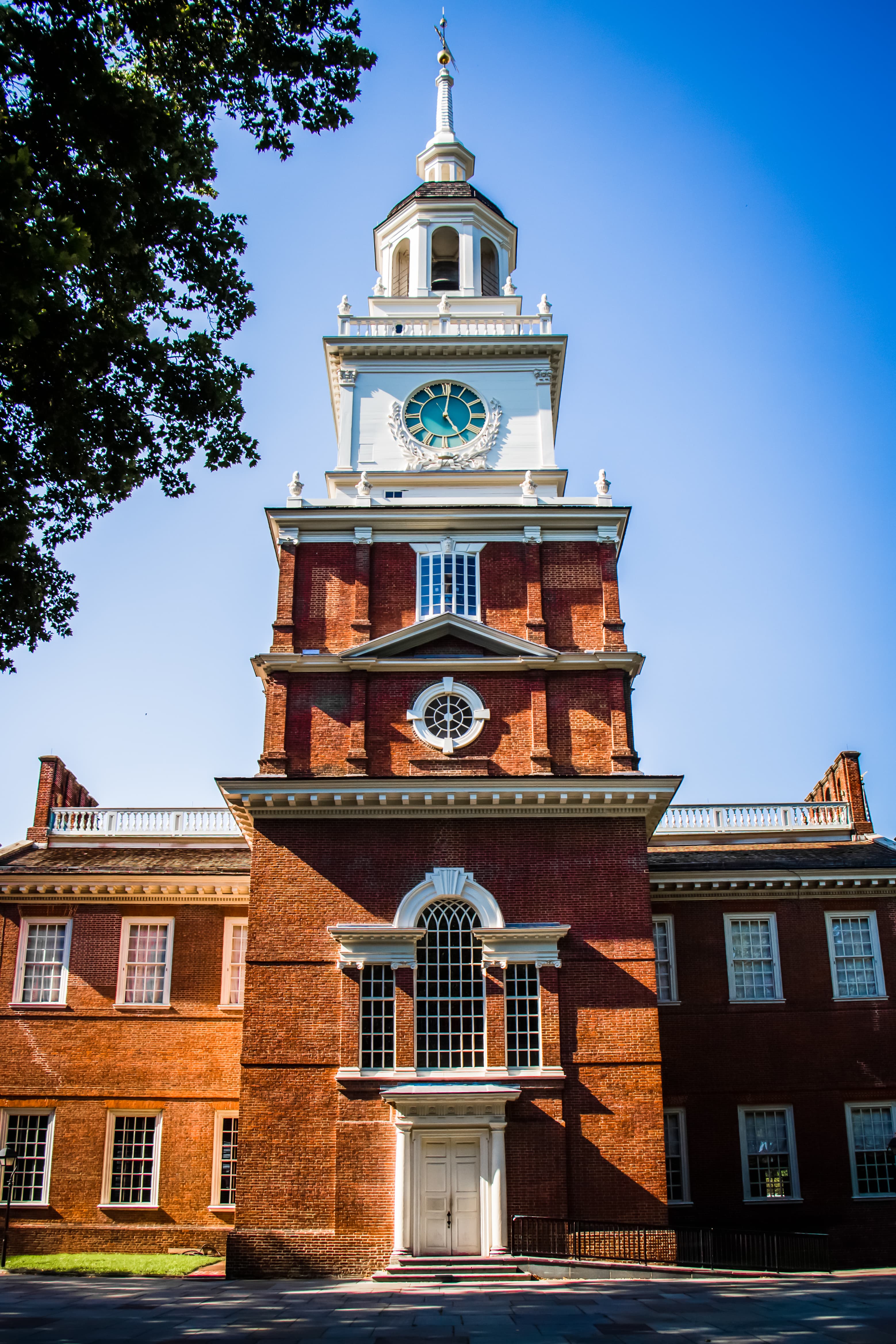 The south side of Independence Hall from Independence Square