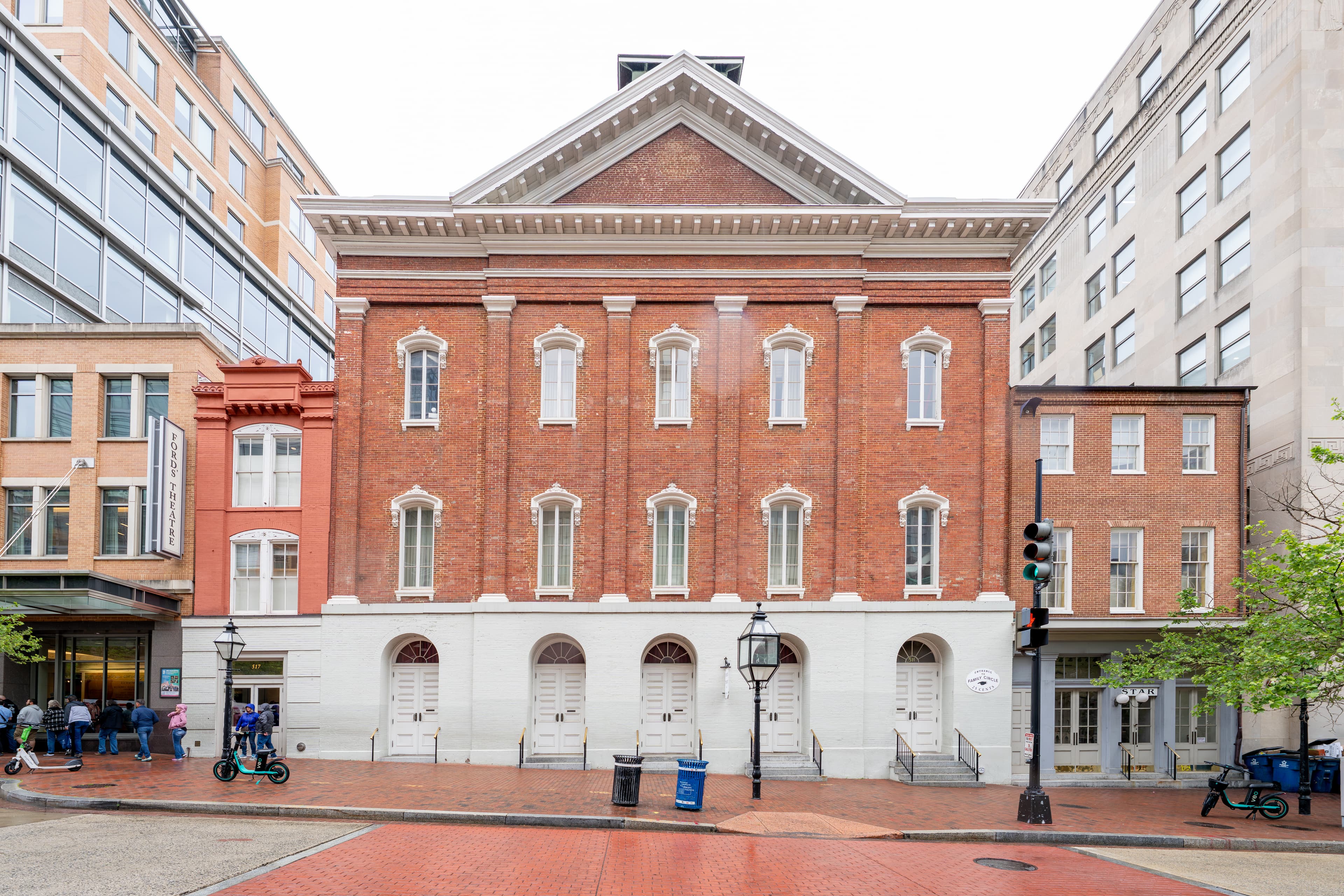 Ford's Theatre on 10th Street NW, photographed April 29, 2026 — a modern exterior view.