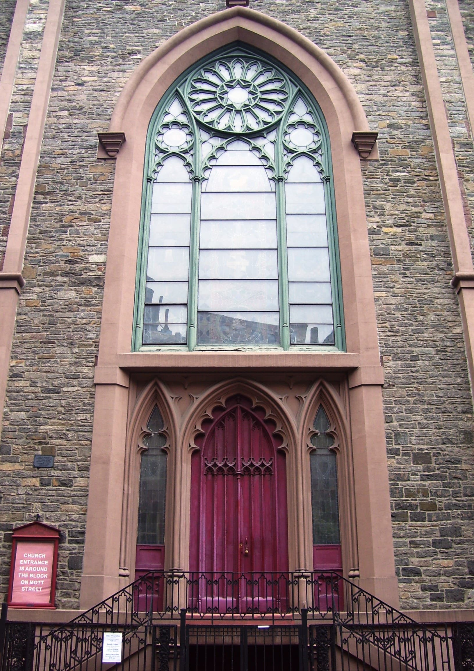 Mulberry Street entrance of Old St. Patrick's Cathedral
