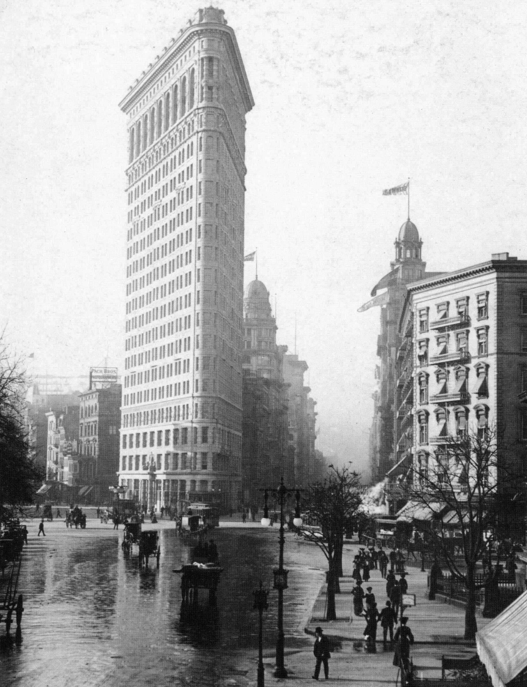 The Flatiron Building shortly after completion, c. 1903 — a historic view