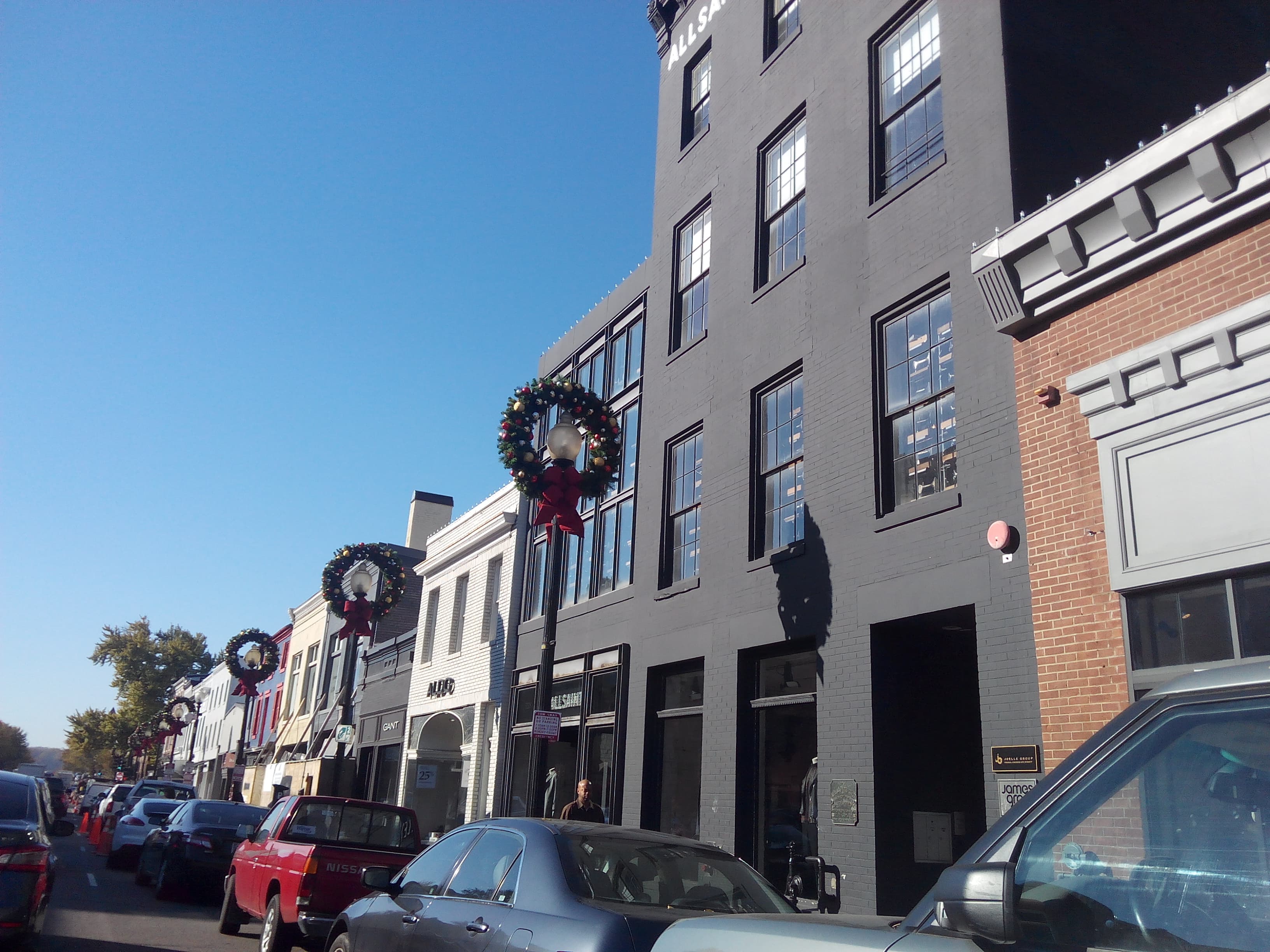 Street view along M Street in Georgetown, Washington, DC
