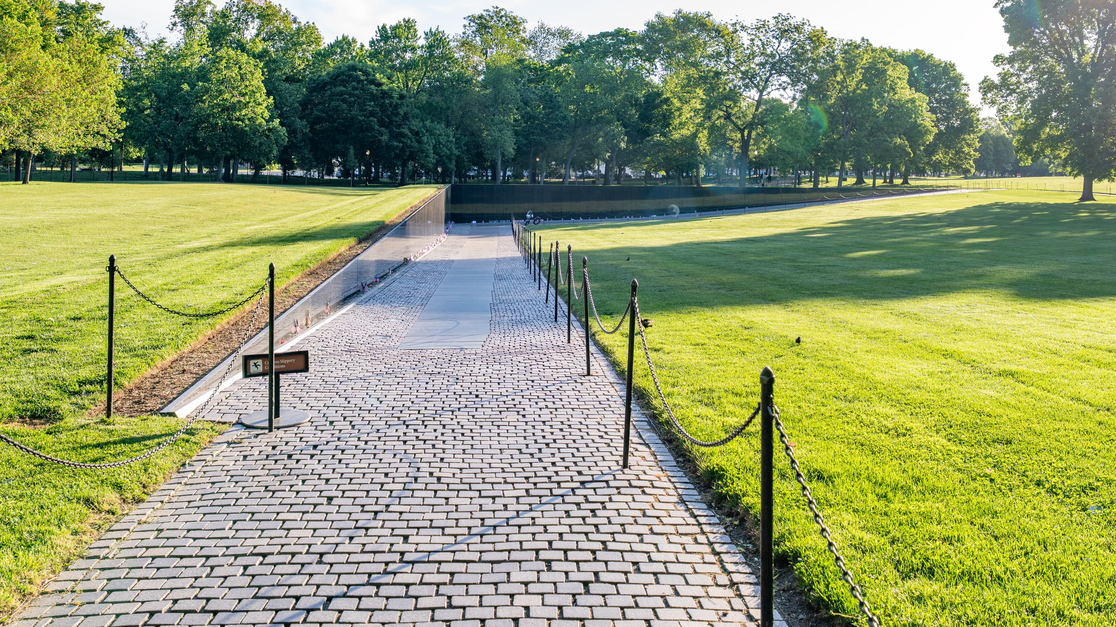 The Vietnam Veterans Memorial wall in Washington, photographed May 1, 2026.