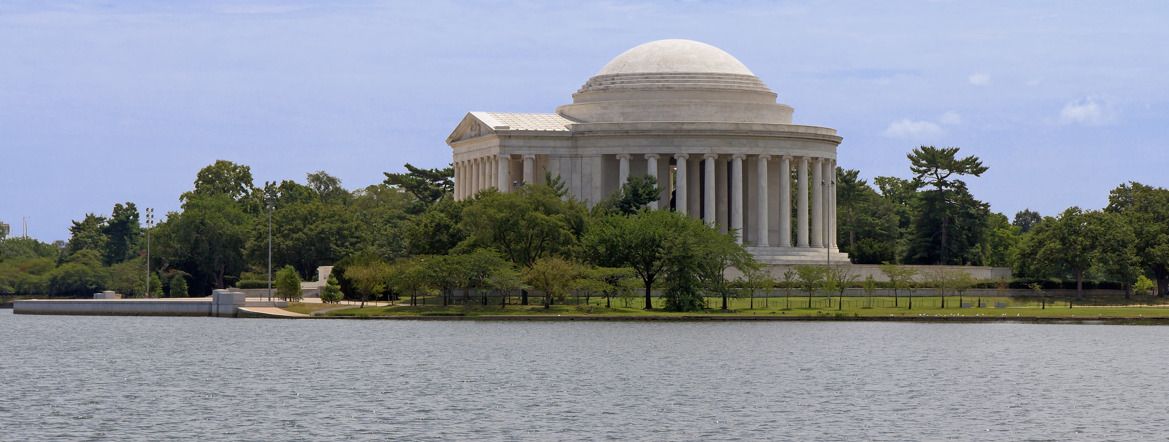 The Jefferson Memorial across the Tidal Basin.