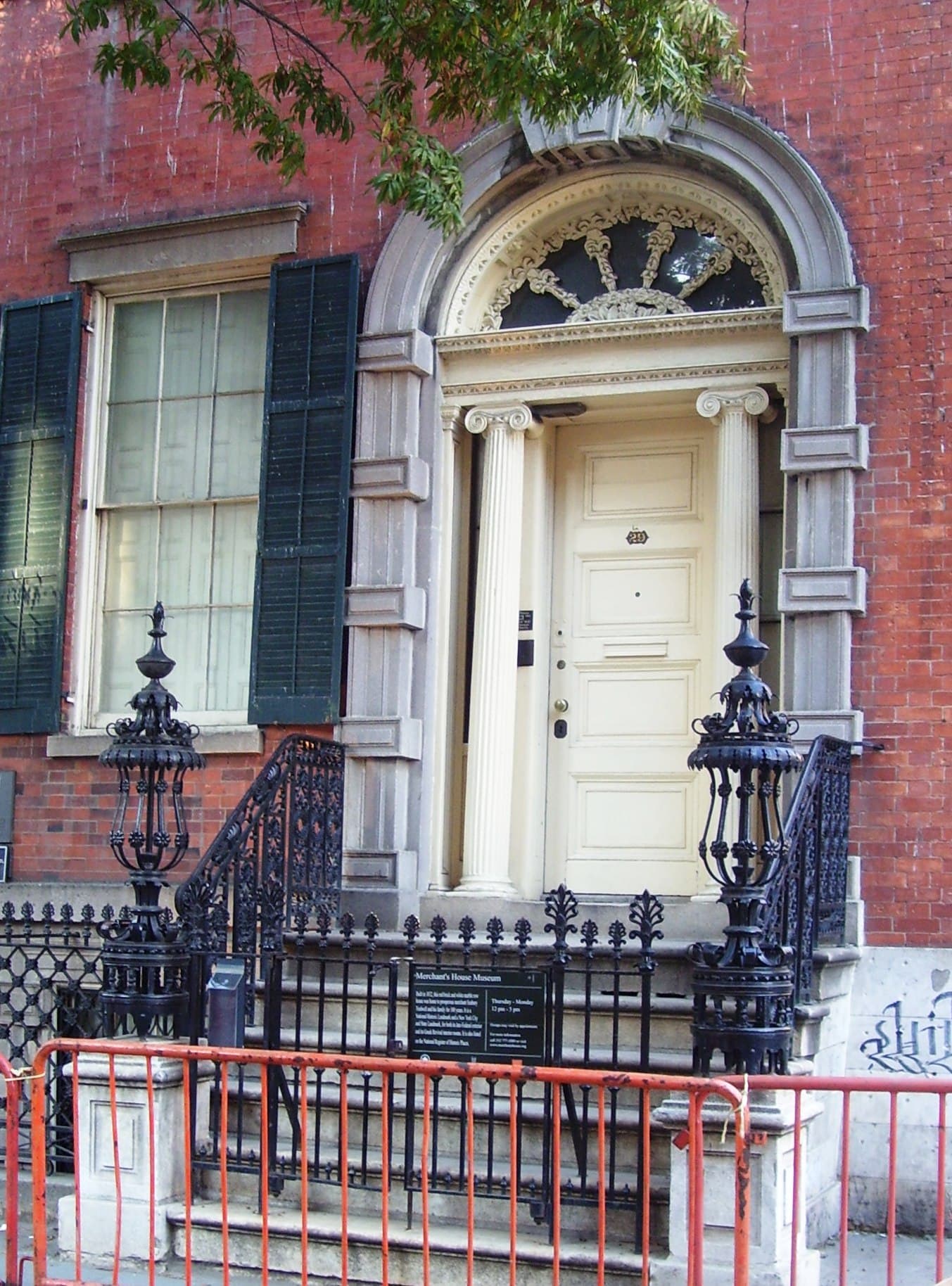 Merchant's House Museum entrance at 29 East 4th Street