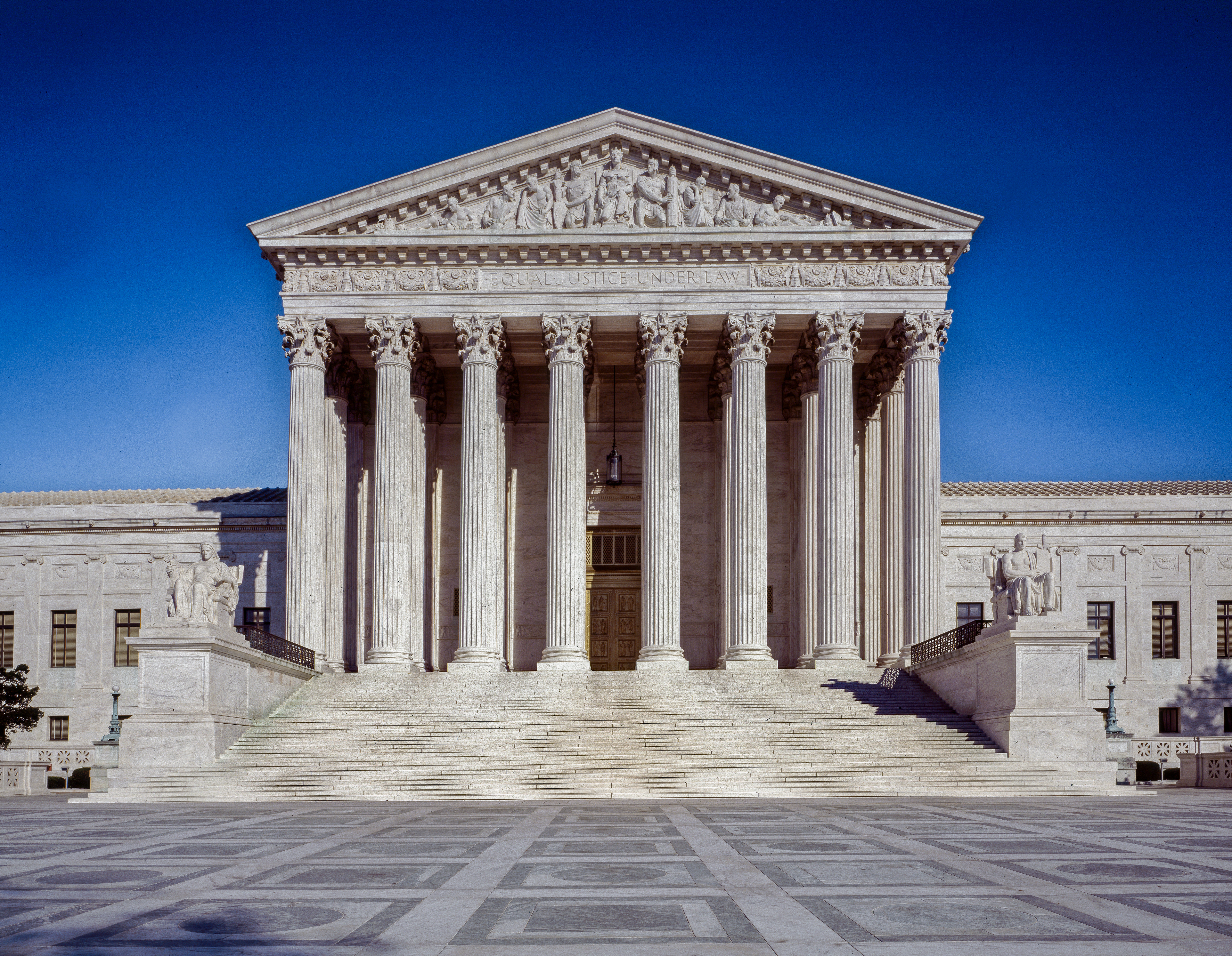 The west facade of the U.S. Supreme Court Building, Washington, D.C.